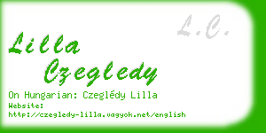 lilla czegledy business card